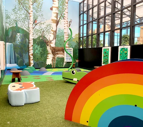 Kinderhoek als onderdeel van een tuincentrum