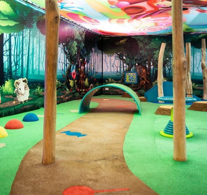 speellandschap voor kinderen om veilig op te spelen met een leuk effect