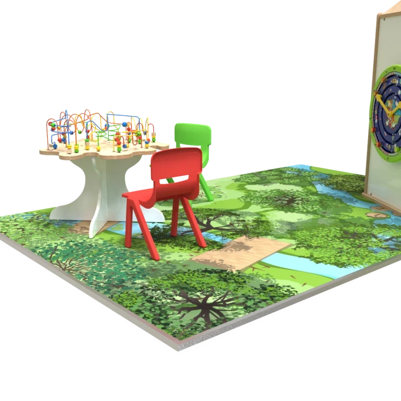 Voorbeeld van een design vinyl vloer voor een kinderhoek of speelruimte